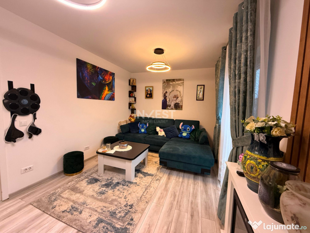 Apartament cu 2 camere decomandat în bloc nou, etaj 1, mobi