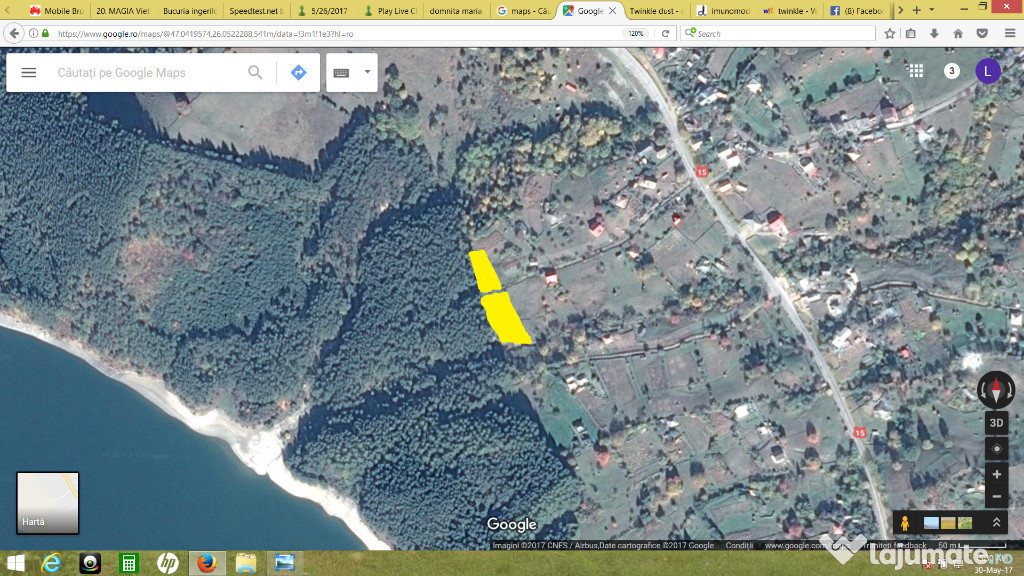 Teren intravilan Hangu 1734 mp