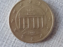 Moneda 50 euro cent germania 2002 rare de colecție