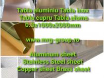 Tabla aluminiu lisa 0.4mm foaie inox coala alama table cupru