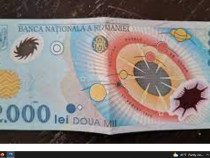 Bancnota de 2000 lei cu eclipsa