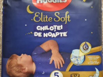 Scutece-chilotel de noapte Huggies Elite Soft, mar.5,12-17kg