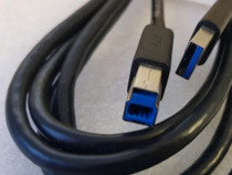 Cablu pentru imprimanta, USB tata - USB B tata, 3.0. Noi