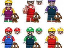 Set 6 Minifigurine tip Lego Super Mario Bros: Mario si Luigi