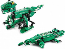 Dinosaur / crocodil 2 in 1 cu RC, CADA 435 piese, Bricks Toy
