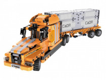 Camion port 10 in 1 cu RC, CADA 634 piese, Bricks Toys