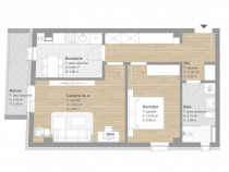 APARTAMENT FINISAT, 2 camere decomandate 56mp, tva inclus, z