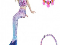 Set 5 piese Costum Sirena Printesa Ariel THK®, Purple Kiss - 9-10ani