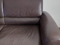 Canapea din piele, fixa, 2 locuri de la IKEA