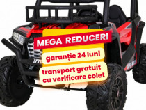 UTV Electric Copii 3-8 Ani Muster JS360 400W 24V,2 Locuri Rosu