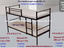 Promotie Pat metalic etajat - model BEL 10 - Stoc-orice cantitate