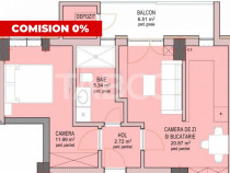 Apartament 43 mpu cu 2 camere etaj 4 cu lift zona Doamna Sta