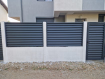 Gard metalic jaluzea | Suruburi ascunse | Model 2024 | Neamt