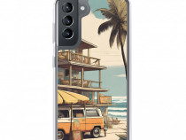 Husa telefon Surf Shack Clear Samsung Galaxy S21 