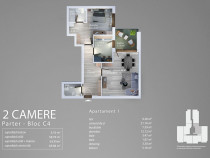 Apartament 2 Camere cu 2 bai Sector 4 Grand Arena 63.95Mp