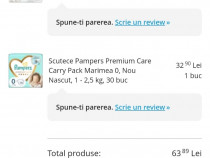 Scutece pampers si huggies