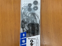 Casti PANASONIC RP-TCM115,Cu Fir, In-Ear, Microfon, negre NOI.