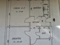 Apartament 3 camere decomandat-etaj1-Ct. Brancoveanu -