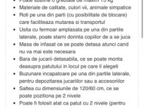 Pătuț pliabil 2 nivele