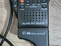 Kit Statie radio CB Midland Alan 52 + Antena CB PNI ML145 cu magnet