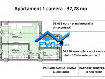 Apartament 1 camera, decomandat, Galata Iasi, bloc nou