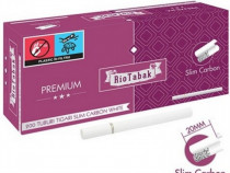 Tuburi Tigari RioTabak Slim Carbon White 200 Filter Plus (20 mm)