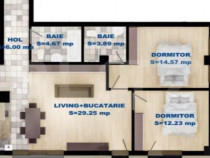 Apartament Modern cu 2 Dormitoare în Zona Drumul Cetății