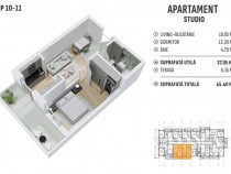 Apartament 2 camere /Popesti-Leordeni