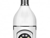 Camera THK® cu IP, WI-FI, HD, Smart-Bulb, tip bec cu Senzor de Miscare