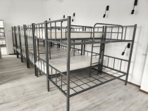 Paturi Metalice etajate in stoc ideale pentru muncitori!
