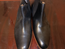 Aiden & Mason Leather Chelsea Boots mărimea 44, negru