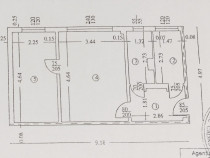 Vanzare apartament 2 camere - parter