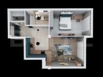 Apartament 2 camere, 61mp BLOC NOU în Sebes