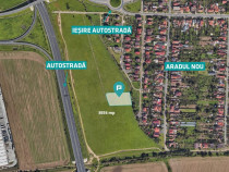 Teren cu PUZ servicii comerciale Aradul Nou