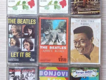 Casete Audio 9 buc: Mozart, Bizet, Nat King Cole, Beatles, Bon Jovi