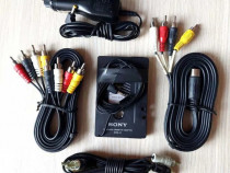 Cabluri RCA-DIN 3buc + 2 adaptoare auto (bricheta 4,5V si casetofon)