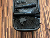 Boxa bluetooth, radio 500W, karaoke 2 microfoane + telecomanda