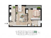 Apartament 2 camere aproape de Lacul Morii