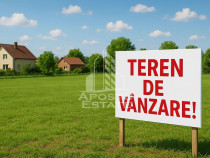 Parcela de teren 916 mp, front stradal 20 ml, Dumbravita ...