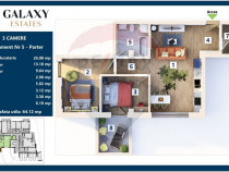 COMISION 0% Apartament 3 camere/ Tractorul / Galaxy Estate