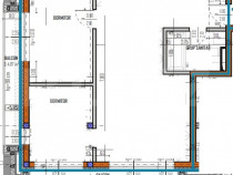 Apartament 3 camere, 61mp, bloc nou, zona Regal, Baciu