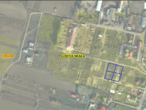 Intravilan 4 loturi de 443 mp Deschidere 21 m Chiscani 25E/m