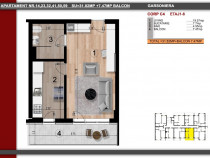 Metrou Berceni - garsoniera in bloc nou cu centrala proprie
