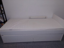 Pat (cadru) intretinut si confortabil, 90x200 cm, IKEA SLÄKT