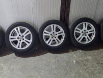 Set 5 Jante Aliaj 5x100,vw skoda seat 185 60 15 cu anvelope vara