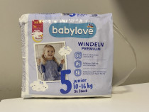 Scutece babylove premium, numărul 5, 36 buc, 10 - 16 kg