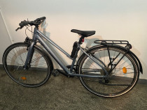 Bicicletă de oraș Elops LD 500 cadru jos gri