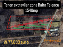 Teren Extravilan zona Balta Feleacu 1540mp