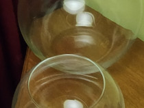 Doua boluri din sticla de 5 si 9 litri in stare perfecta