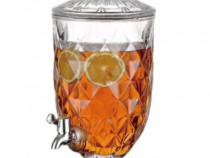 Dozator din sticla cu robinet